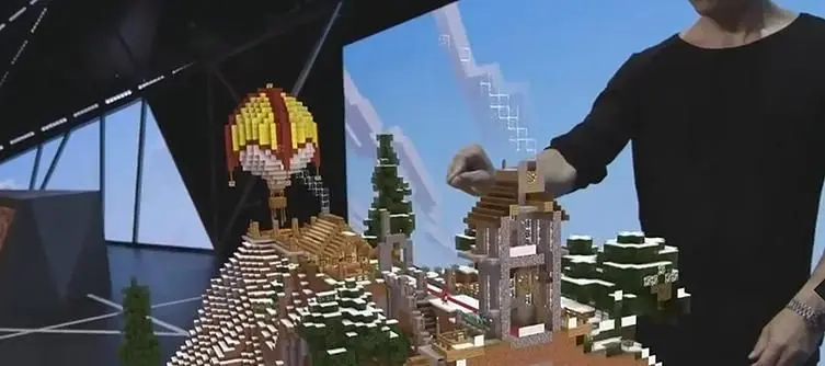 E3 2015: Minecraft version built for Microsoft HoloLens