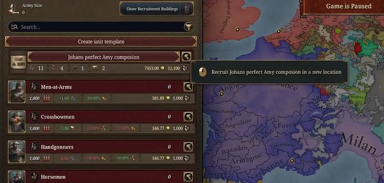 Europa Universalis 5's Rossbach Update 1.1 Brings Hidden Alerts, Army and Navy Templates, More Quality of Life Changes