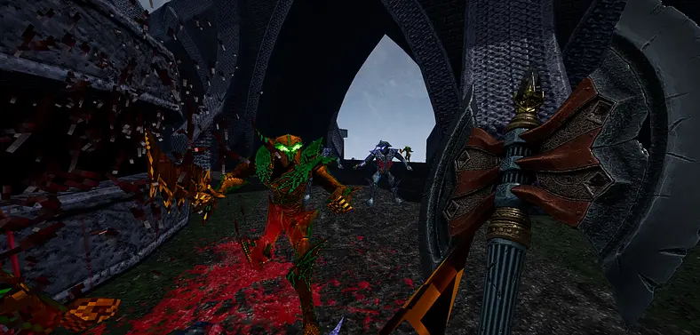 AMID EVIL from the makers of Rise of the Triad and DUSK is inspired by Heretic/Hexen