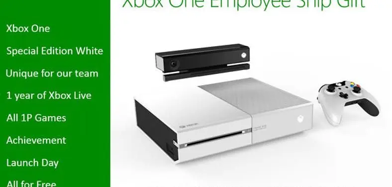 Microsoft employees getting beautiful white Xbox One exclusively