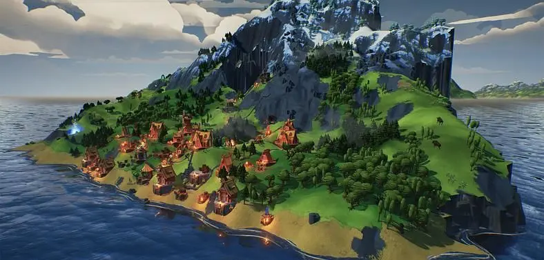 Viking-themed city-builder Valhalla Hills drops on Steam Early Access