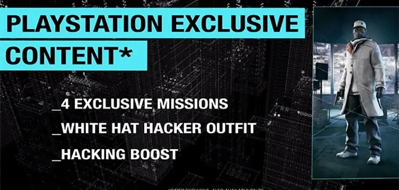 Watch Dogs' PlayStation exclusive missions "also available on PC"