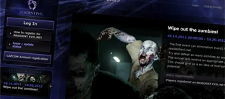 Capcom start up first "online event for residentevil.net," zombies earn points