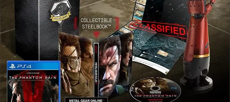 *UPDATED* Metal Gear Solid 5: The Phantom Pain release date confirmed, Collector's Edition includes bionic arm