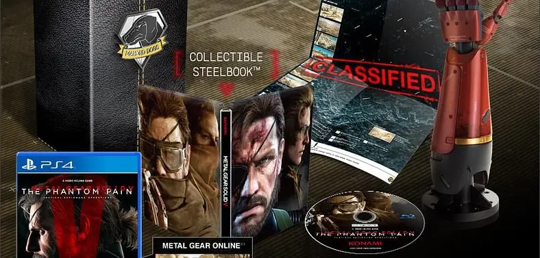 *UPDATED* Metal Gear Solid 5: The Phantom Pain release date confirmed, Collector's Edition includes bionic arm