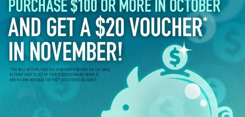 Sony announces $20 voucher for $100 worth of purchases promotion