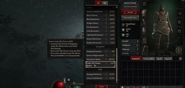 What Diablo 4's Lucky Hit does and its chances