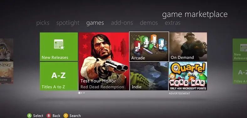 Xbox Live Marketplace sale features full game downloads at 85% off