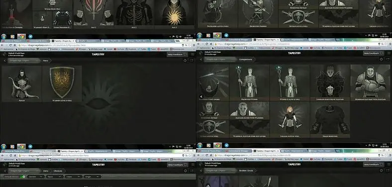 Several leaked screenshots of the Dragon Age Keep emerge