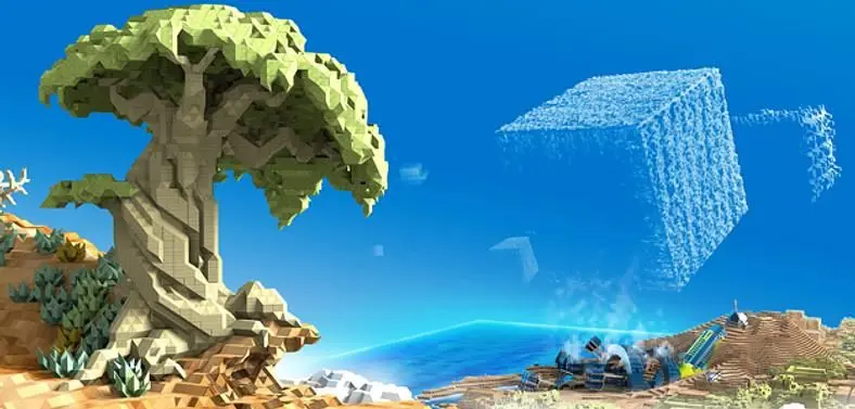 New first-person voxel-based RPG/builder called Planets³ on Kickstarter