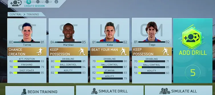 FIFA 16 Career mode adds pre-season tournaments and player training