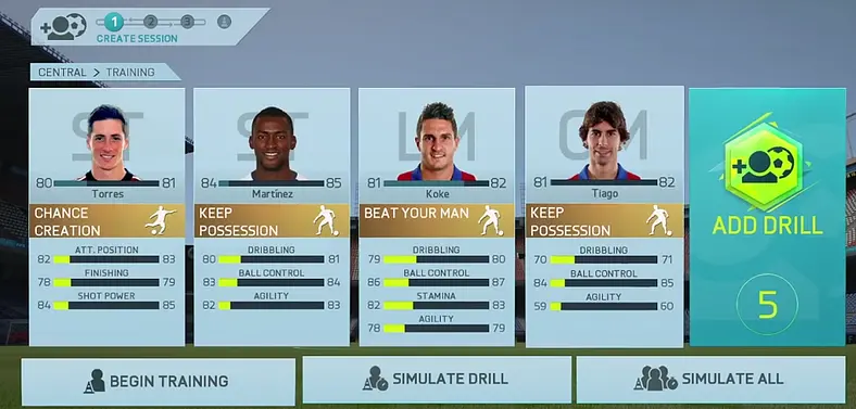 FIFA 16 Career mode adds pre-season tournaments and player training