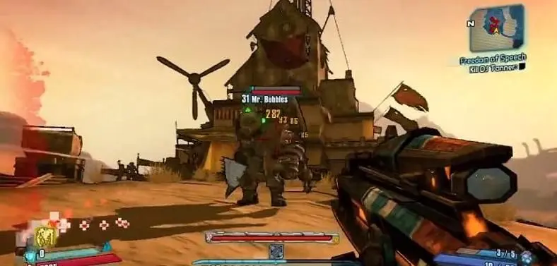 Big Daddy hidden in Borderlands 2 Captain Scarlett DLC