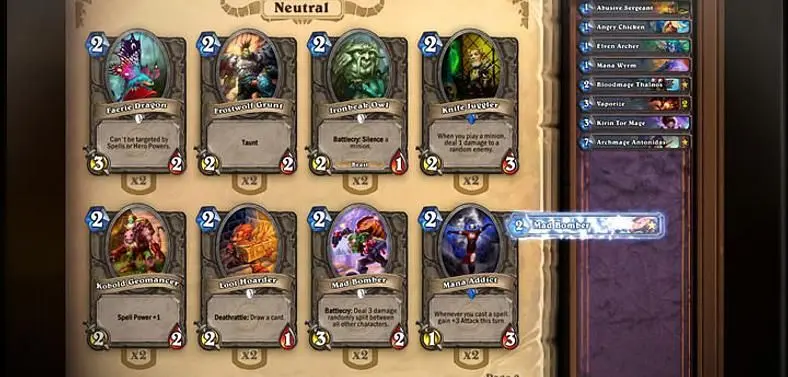 Hearthstone's next expansion will add over 100 cards