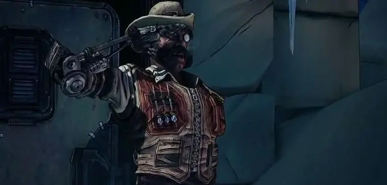 Sir Hammerlock shows off the new content in Borderlands 2