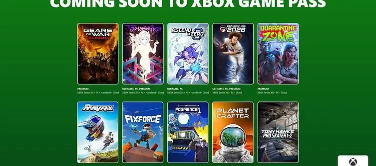 Games Coming to Xbox Game Pass in 2026 - July Wave 1: Palworld 1.0, Gears of War Reloaded, THPS 1+2 & More