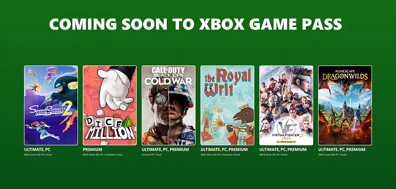 Games Coming to Xbox Game Pass in 2026 – September Wave 1: RuneScape: Dragonwilds, Call of Duty: Black Ops Cold War & More