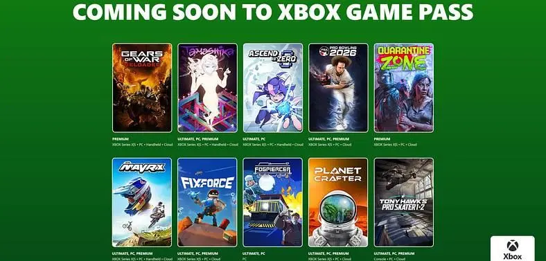 Games Coming to Xbox Game Pass in 2026 - July Wave 1: Palworld 1.0, Gears of War Reloaded, THPS 1+2 & More