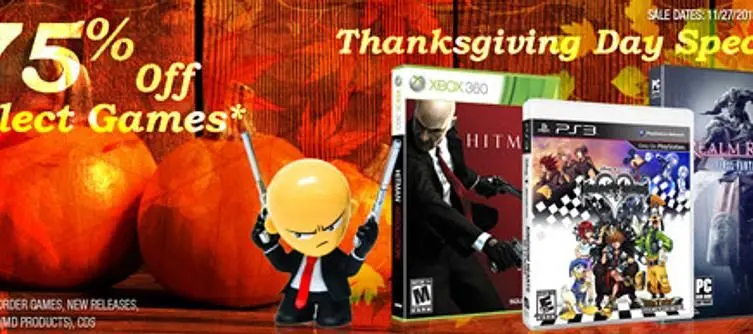 Square Enix offering Thanksgiving deals on games in online store