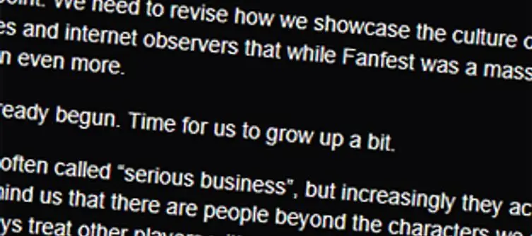 CCP 'revising scope' of Fanfest after controversy, 'frat house' days are numbered