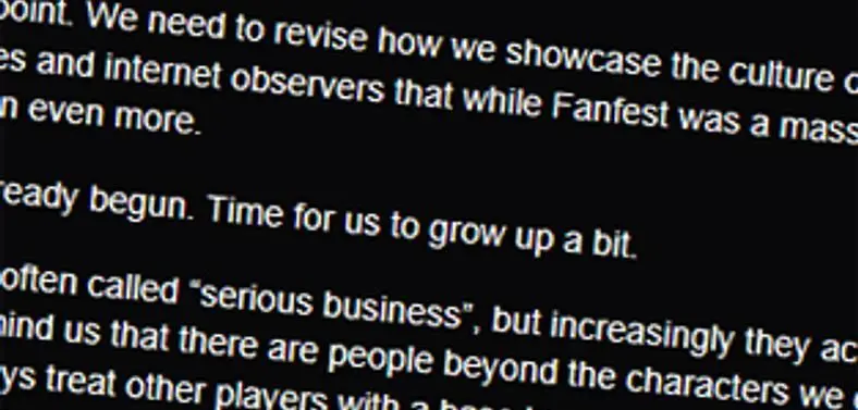 CCP 'revising scope' of Fanfest after controversy, 'frat house' days are numbered