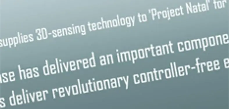 Microsoft has named PrimeSense as 'provider' of Natal's 3D tech