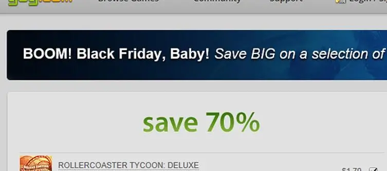 GOG.com begin Black Friday sale with 70% off on 60+ games