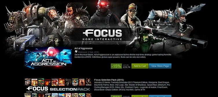 Focus Home Interactive kicks off publisher sale on Steam