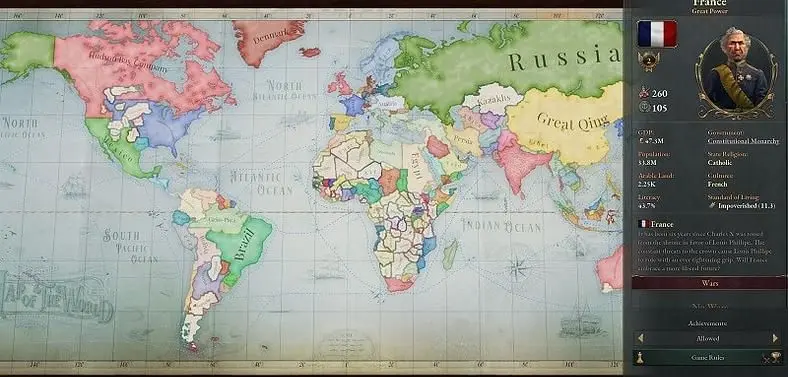 Victoria 3 Start and End Dates - Time Period and Limits 