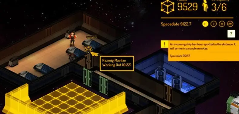 Spacebase DF-9 from Double Fine now at Alpha 6, has power and anger issues