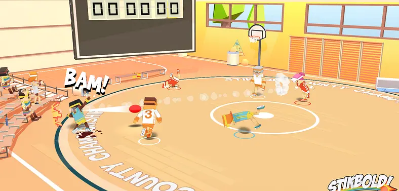 Funky dodgeball game Stikbold gets April 1st release date on PC