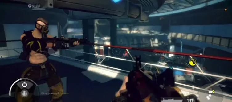 Brink shows off a "choir of guns"