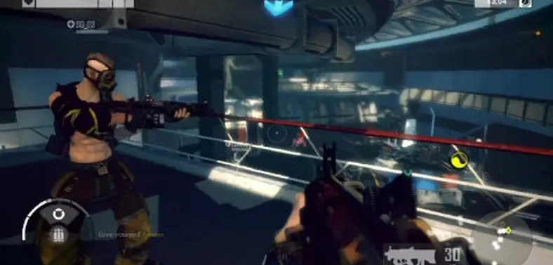 Brink shows off a "choir of guns"