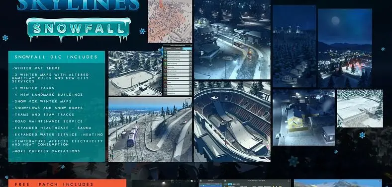 Cities Skylines: Snowfall releases tomorrow, but some mods might stop working