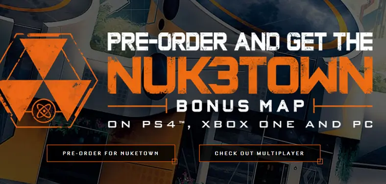 Activision apologizes for Nuk3town pre-order mix up