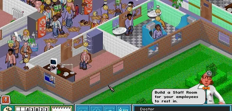 1997 classic Theme Hospital available free via EA's On The House offer