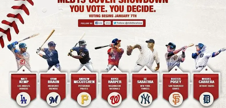 MLB 13: The Show cover voting begins Monday