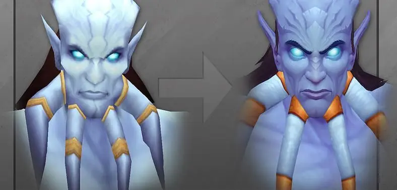 Warlords of Draenor's new male draenei model is impressively buff