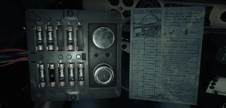 Blair Witch Fuse Puzzle - How to turn on the truck lights