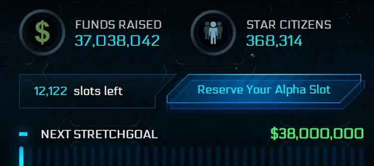 Star Citizen's organization system launches, now at $37 million in funds