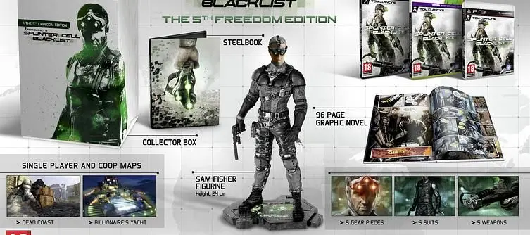 Ubisoft reveals Tom Clancy's Splinter Cell: Blacklist Collectors Editions
