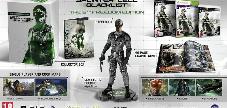 Ubisoft reveals Tom Clancy's Splinter Cell: Blacklist Collectors Editions