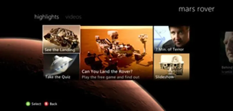 NASA to stream Mars Curiosity landing over Xbox Live