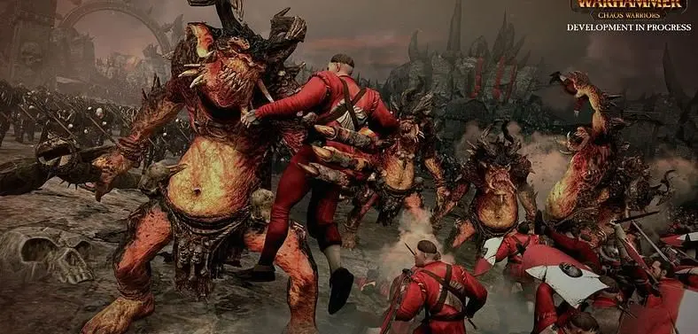 Creative Assembly show off the power of the Chaos Warriors in Total War: Warhammer