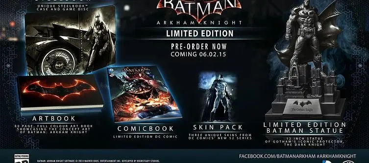 Arkham Knight's Limited Edition contents revealed