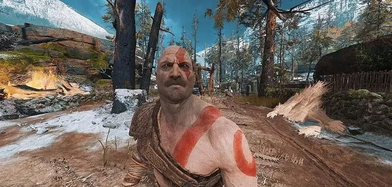 The First God of War PC Mods Let You Play As Beardless Kratos, Turn His Shield Invisible
