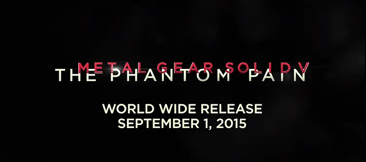 Metal Gear Solid 5: The Phantom Pain will be released this September 1