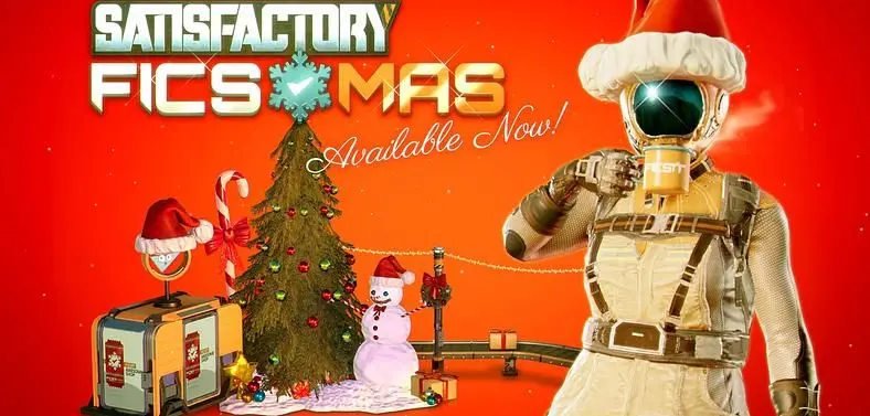 Satisfactory's Ficsmas 2025 Event Starts Today, Community Competition Rewards Jolly Efficiency With Vouchers and Game Codes