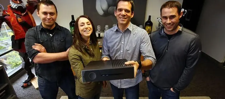 Valve release photo of Steam Machine prototype
