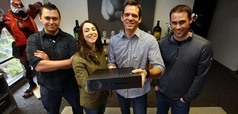 Valve release photo of Steam Machine prototype